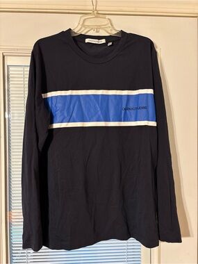 Calvin Klein Jeans Cotton Tee in Dark Navy
